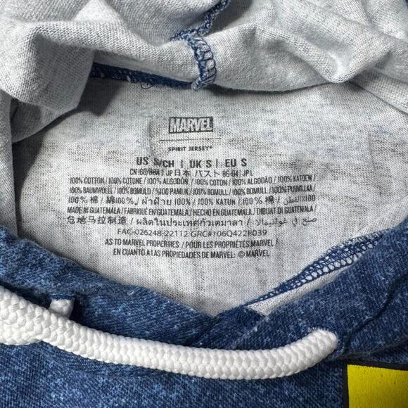 Marvel x Disney Spider-Man 60th Anniversary Spirit Jersey Hoodie S Blue - Picture 9 of 10